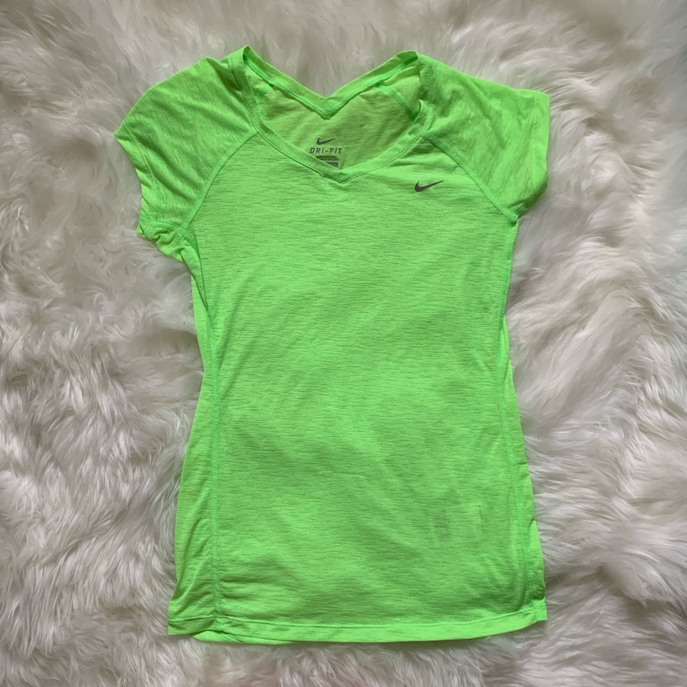 Nike XS DRI-FIT light green active wear shirt
